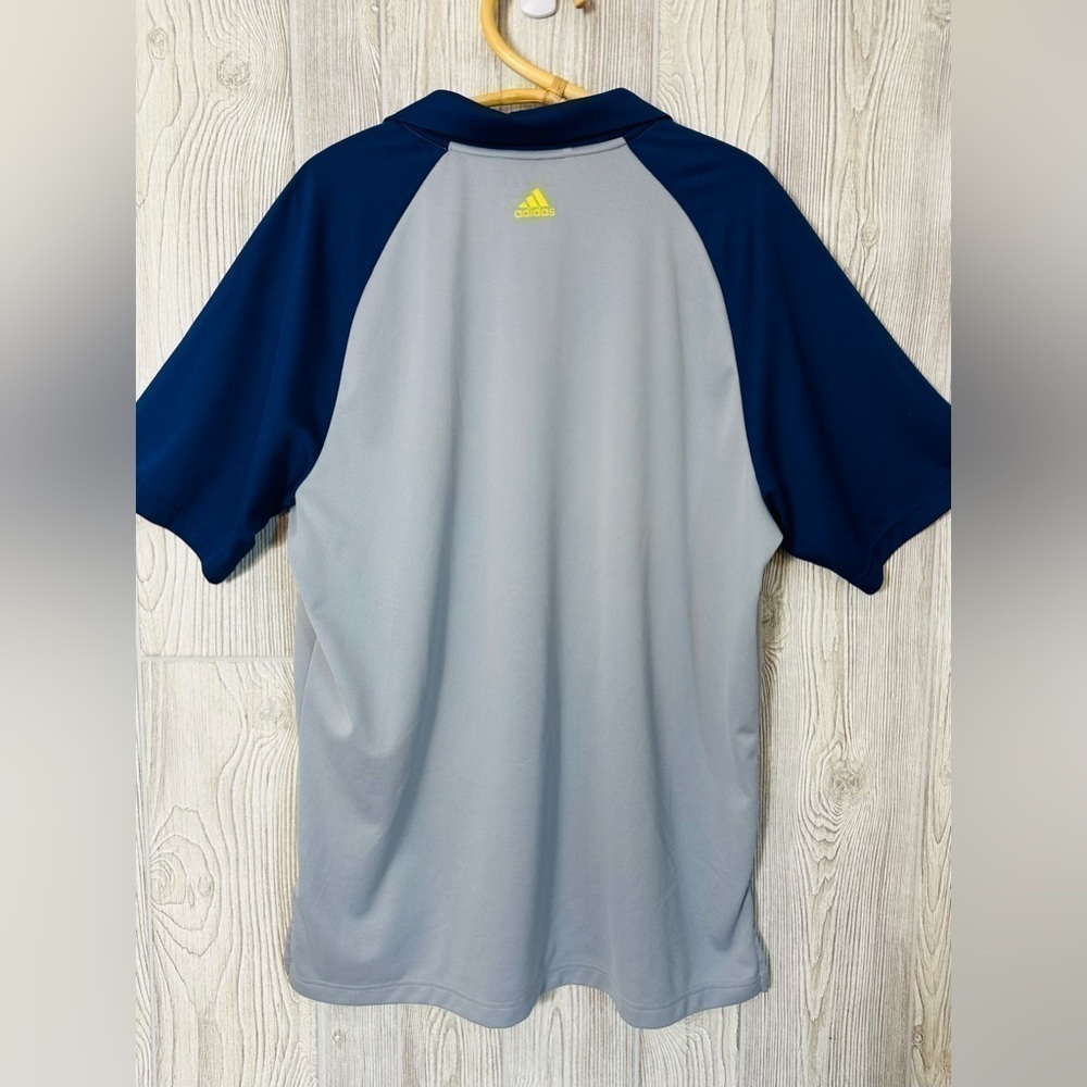 ADIDAS CLIMACOOL GOLF Shirt Size Large Breathable Mesh Lightweight Sports - Picture 6 of 9